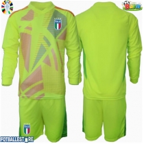 Italia Keeper Hjemmedraktsett Barn EM 2024 Langermet (+ Korte bukser)